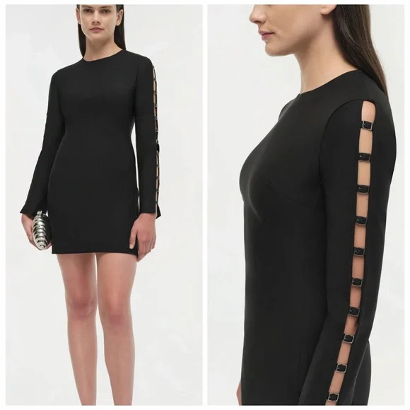 NWT Simkhai Tamera Longsleeve Mini Dress - Picture 2 of 11